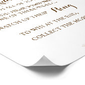 パンパリングや輪ゲームサインにブライダルシャワーを入れる ポスター (角)