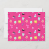 パンパリングスパパーティー、女の子用 招待状 (裏面)