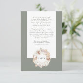 パンパリースモスサージグリーンモノグラムシンプル エンクロージャーカード (スタンド正面)