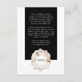 パンパリースモダンホワエレガントイトモノグラムシンプル エンクロージャーカード