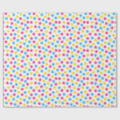 パンパンパンセクシャルプライドフラッグ星ピンクブルーイエロー ラッピングペーパー (フラット)