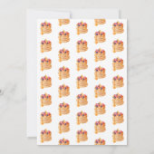 パンパーズとパンケーキのベビーシャワー 招待状 (裏面)