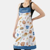 パンパーソナライズされたとベーカリーの水の色パターン エプロン (インサイチュ)