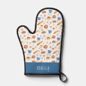 パンパーソナライズされたとベーカリーの水の色パターン 鍋つかみ (正面)