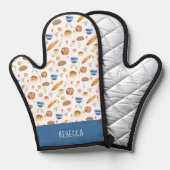 パンパーソナライズされたとベーカリーの水の色パターン 鍋つかみ (正面/裏面)