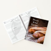 パンパーソナライズされたとベーキングレシピ本 ノートブック (内部)