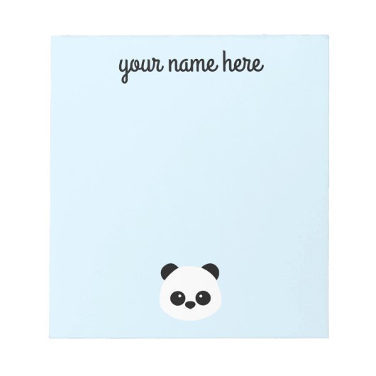 パンパーソナライズされたダメモ帳 ノートパッド (正面)