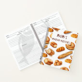 パンパーソナライズされたレシピ ノートブック (内部)