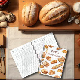 パンパーソナライズされたレシピ ノートブック