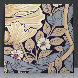 パンパーネルシームレス10 / 12ほこりっぽいブルー&イエロー タイル