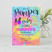 パンパーパーティの招待状スパ誕生日 招待状 (スタンド正面)