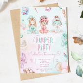 パンパーパーティー女子サロン誕生日パーティー 招待状