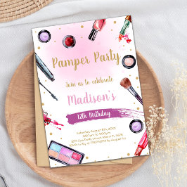パンパーパーティー誕生日招待状 招待状