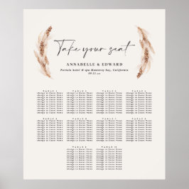 パンパ素朴ス植物体結婚の着座計画 ポスター