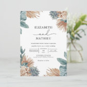 パンパ自然スフローラボ結婚タニカル 招待状 (スタンド正面)