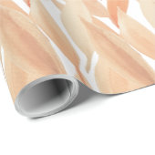 パンパ赤面リーフ水彩パステルトーン ラッピングペーパー (ロールコーナー)