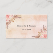 パンパ赤面結婚の対応サイトQRコードRSVP エンクロージャーカード (正面)