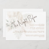 パンパ&金ゴールドリハーサルディナーの前の夜 招待状 (正面/裏面)