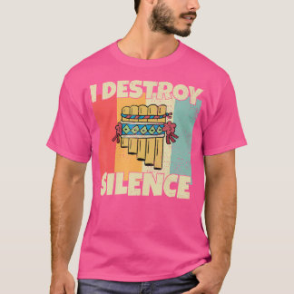 パンフおもしろいィート楽器I Destroy Silence For P Tシャツ