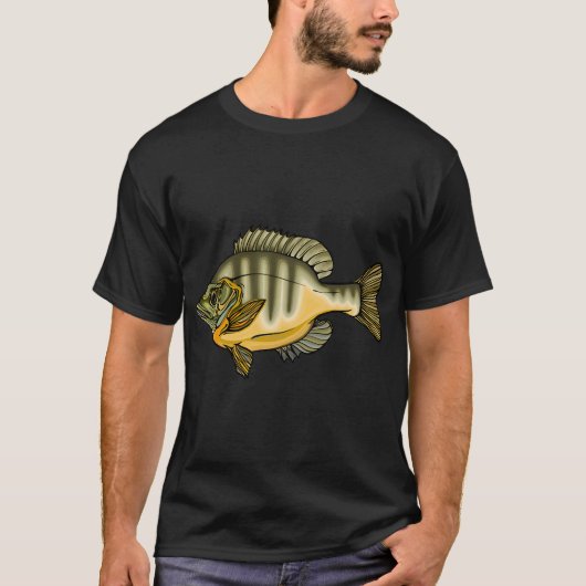 パンフィッシュのイラスト Tシャツ (正面)
