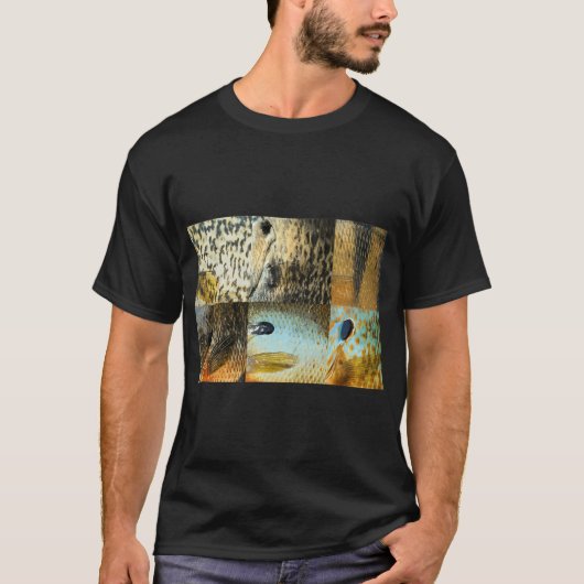 パンフィッシュの皮膚模様（自然）複数 Tシャツ (正面)
