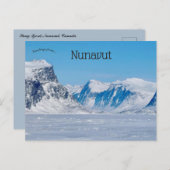 パンフィヨルドNunavutカナダ ポストカード (正面/裏面)