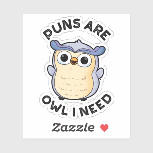 パンフクロウ私は動物のパおもしろいンを必要とする シール (シート)