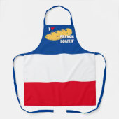 パンフラフランスのンス旗パーソナライズされたベーキング エプロン (正面)
