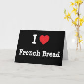 パンフランスのハートTシャツが好き カード (黄色い花)