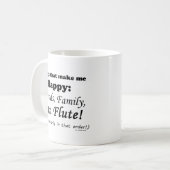 パンフルートで幸せ コーヒーマグカップ (正面左)