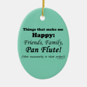 パンフルートで幸せ セラミックオーナメント (正面)