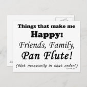 パンフルートで幸せ ポストカード (正面/裏面)