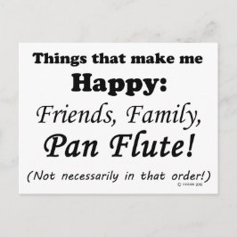 パンフルートで幸せ ポストカード