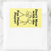 パンフルートのプレーヤーの長方形Sと混乱しない 長方形シール (バッグ)