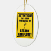 パンフルートを攻撃 セラミックオーナメント (左)