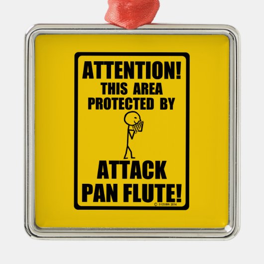 パンフルートを攻撃 メタルオーナメント (正面)