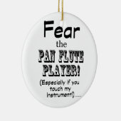 パンフルート奏者を恐れる セラミックオーナメント (右)