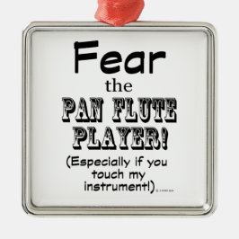 パンフルート奏者を恐れる メタルオーナメント