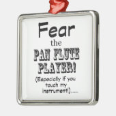パンフルート奏者を恐れる メタルオーナメント (左)