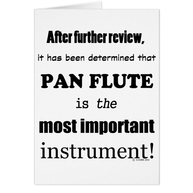 パンフルート最重要楽器 (正面)