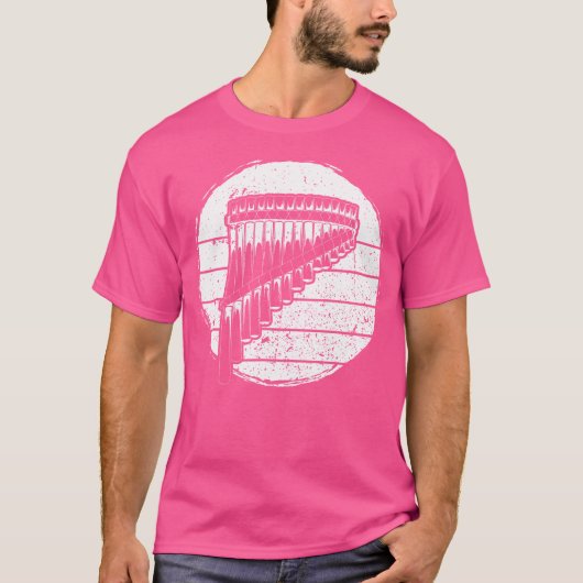 パンフルート楽器パンフルート Tシャツ (正面)