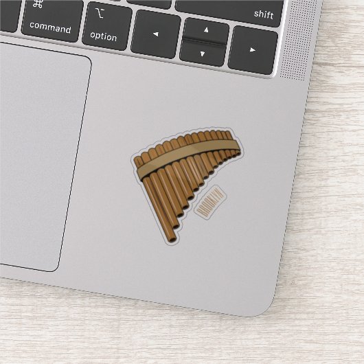 パンフルート/パンパイプアニメイラストレーション シール (詳細)