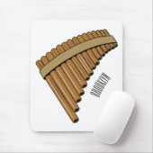 パンフルート/パンパイプアニメイラストレーション マウスパッド (マウス)