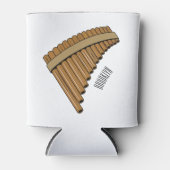 パンフルート/パンパイプアニメイラストレーション 缶クーラー (正面)