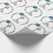 パンフルート – ワールド回転のまわりに ラッピングペーパー (角)