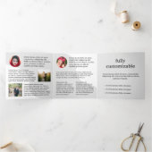 パンフレットのバズマーケティング 三つ折りクリスマスカード (内部)