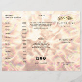 パンフレットエレガントバラ金ゴールド価格表 (正面)