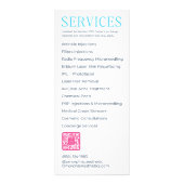 パンフレット（サービスメニュー） ラックカード (裏面)