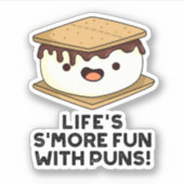 パンフードパンとライフソーおもしろいおもしろい シール (正面)