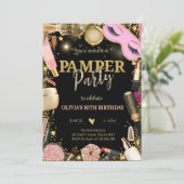 パンプエレガントルパーティー誕生日 招待状 (スタンド正面)